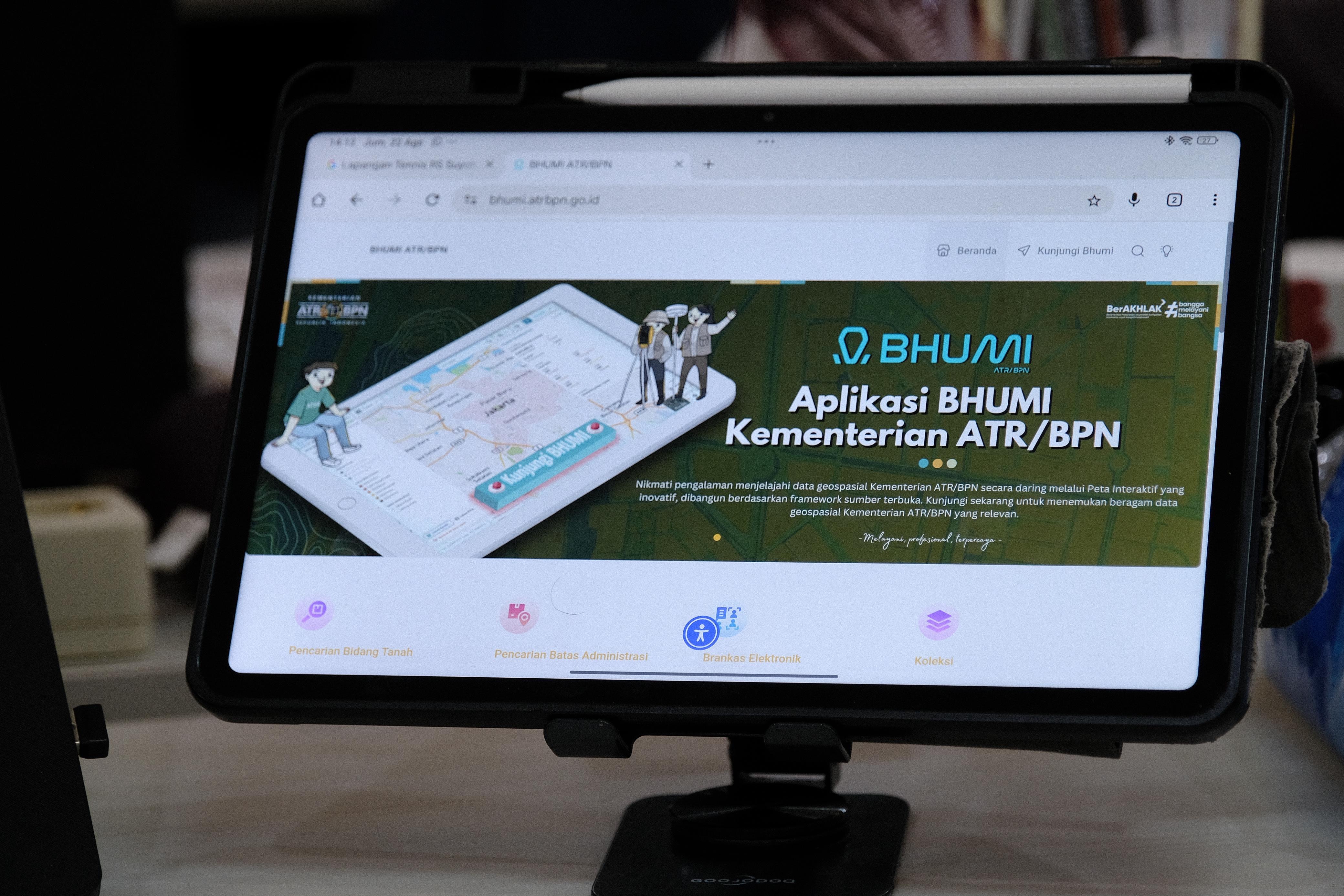 Akses Peta Pertanahan Melalui Bhumi Terbuka untuk Publik,  Kementerian ATR /BPN Perkuat Transparansi dan Partisipasi Masyarakat