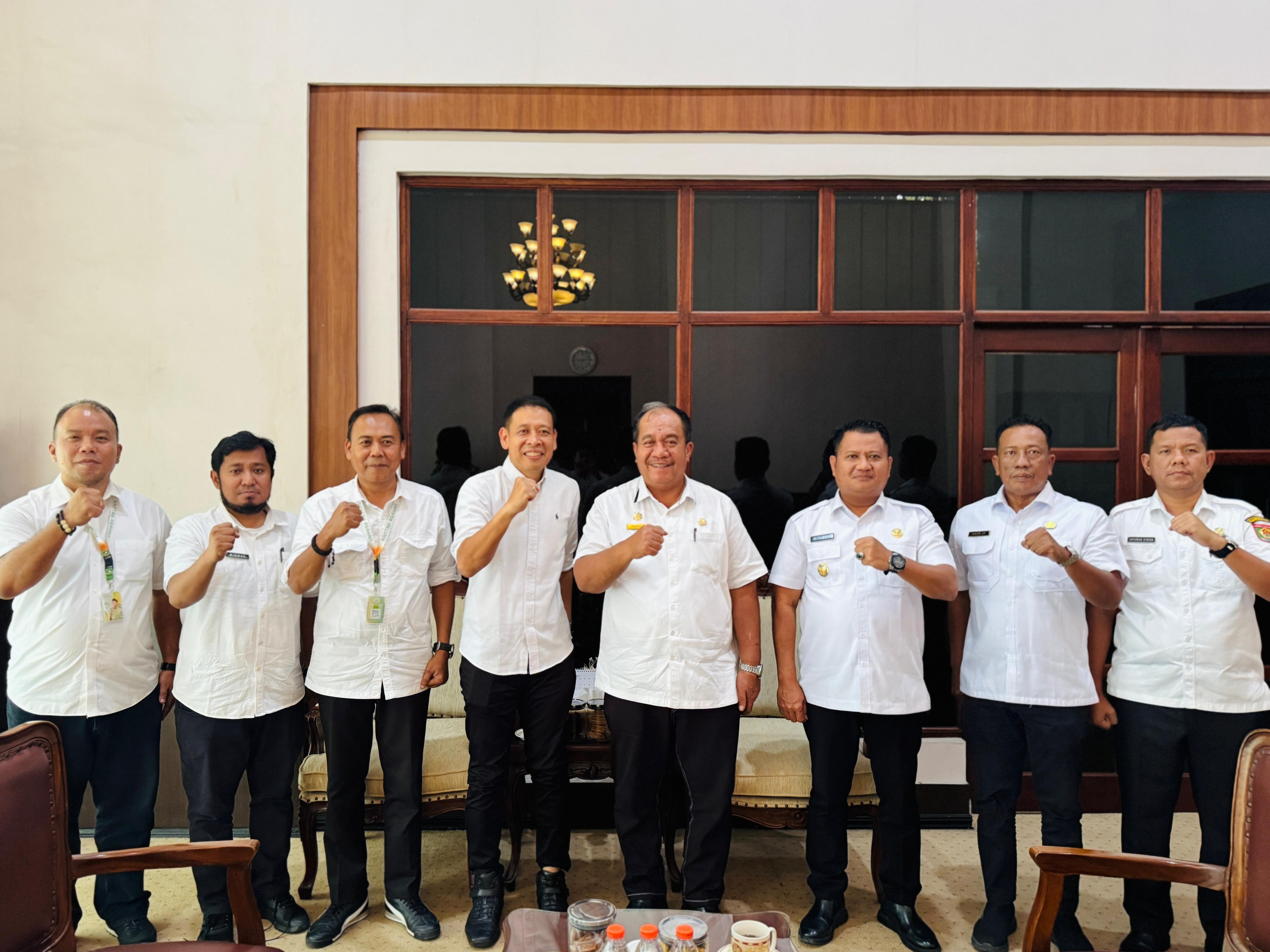 Gelar Kunjungan Kerja Ke Kantor Bupati Asahan, Kepala Kantor Pertanahan Kabupaten Asahan Siap Dukung Program Pemerintah Kabupaten Asahan