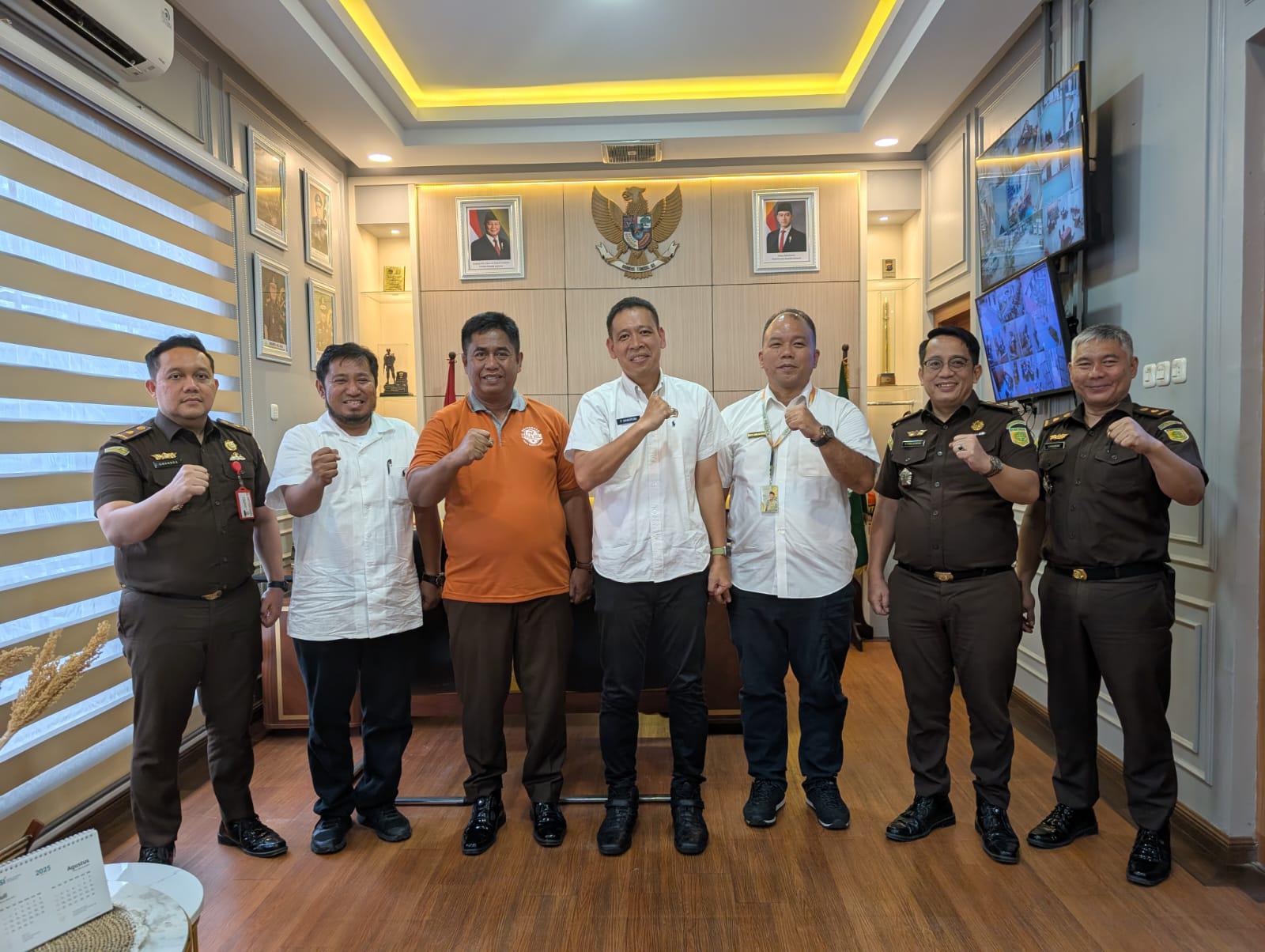 Kantor Pertanahan Kabupaten Asahan Jalin Silaturahmi dan Kerjasama dengan Kejaksaan Negeri Asahan