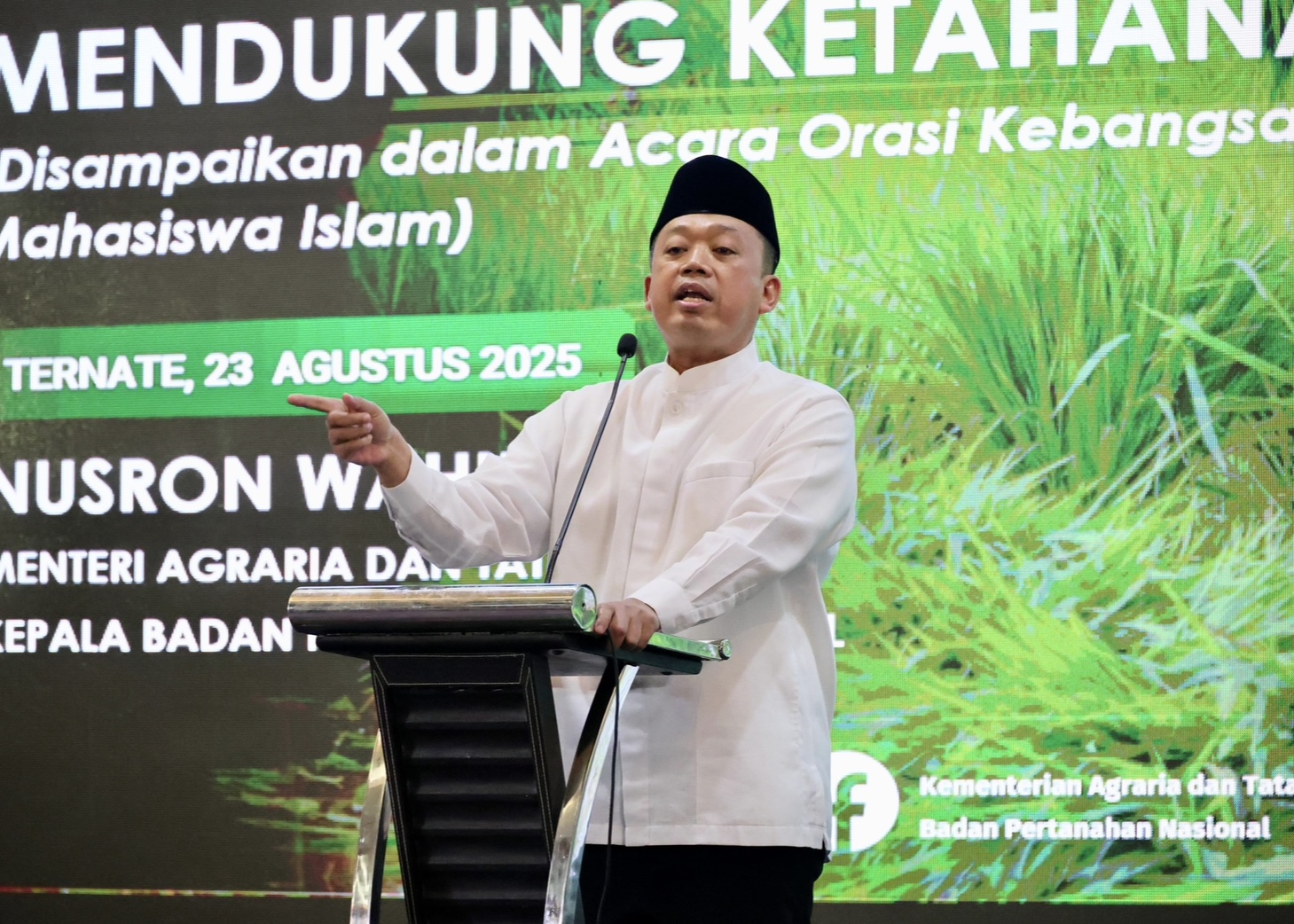 Sampaikan Orasi Kebangsaan di Rakor Regional KAHMI, Menteri Nusron: Penting untuk Mengambil Keputusan secara Adil