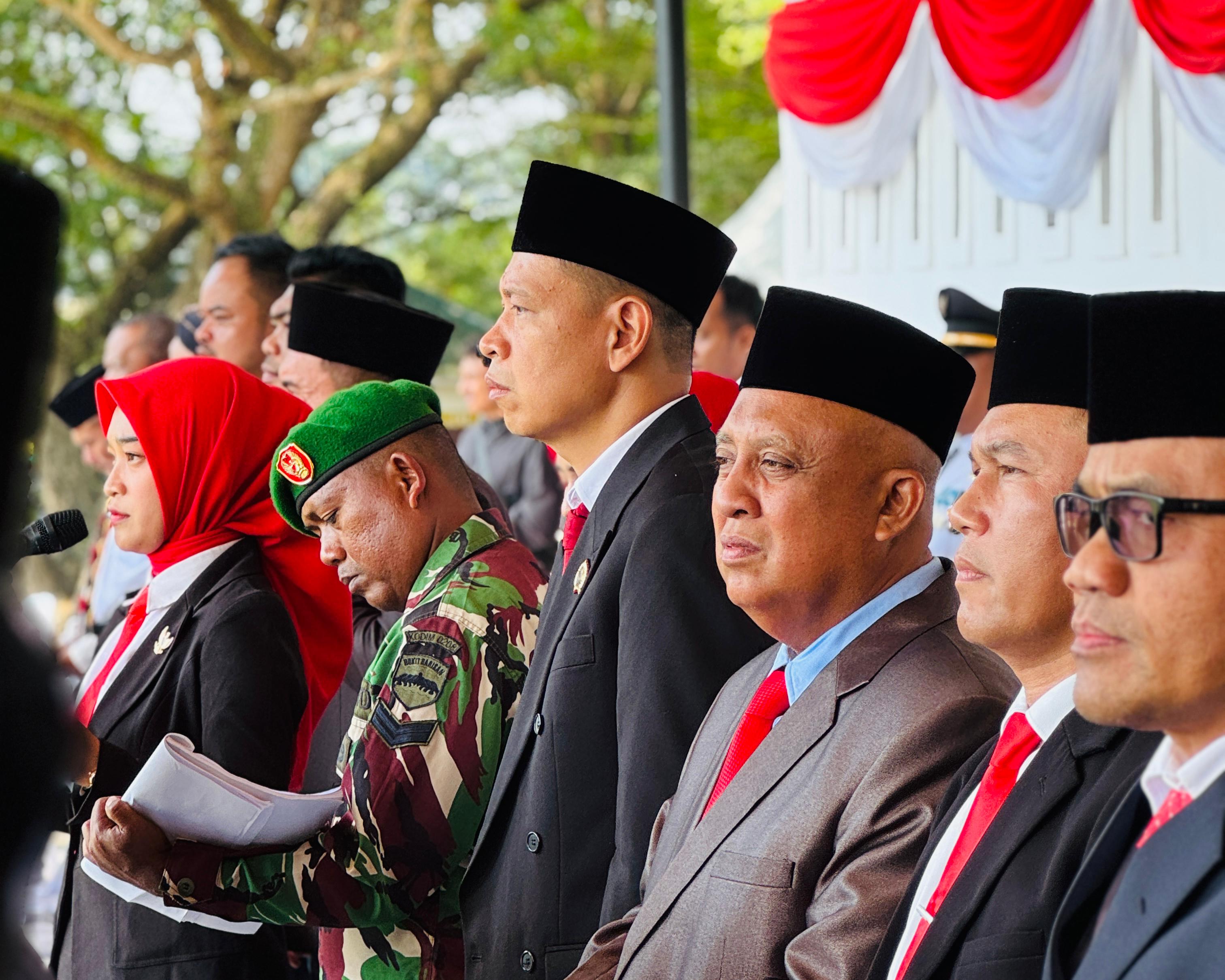 Kakan Kantah Asahan Hadiri Upacara Peringatan Hari Ulang Tahun ke-80 kemerdekaan Republik Indonesia Tahun 2025 di Alun-alun Rambate Rata Raya Kisaran