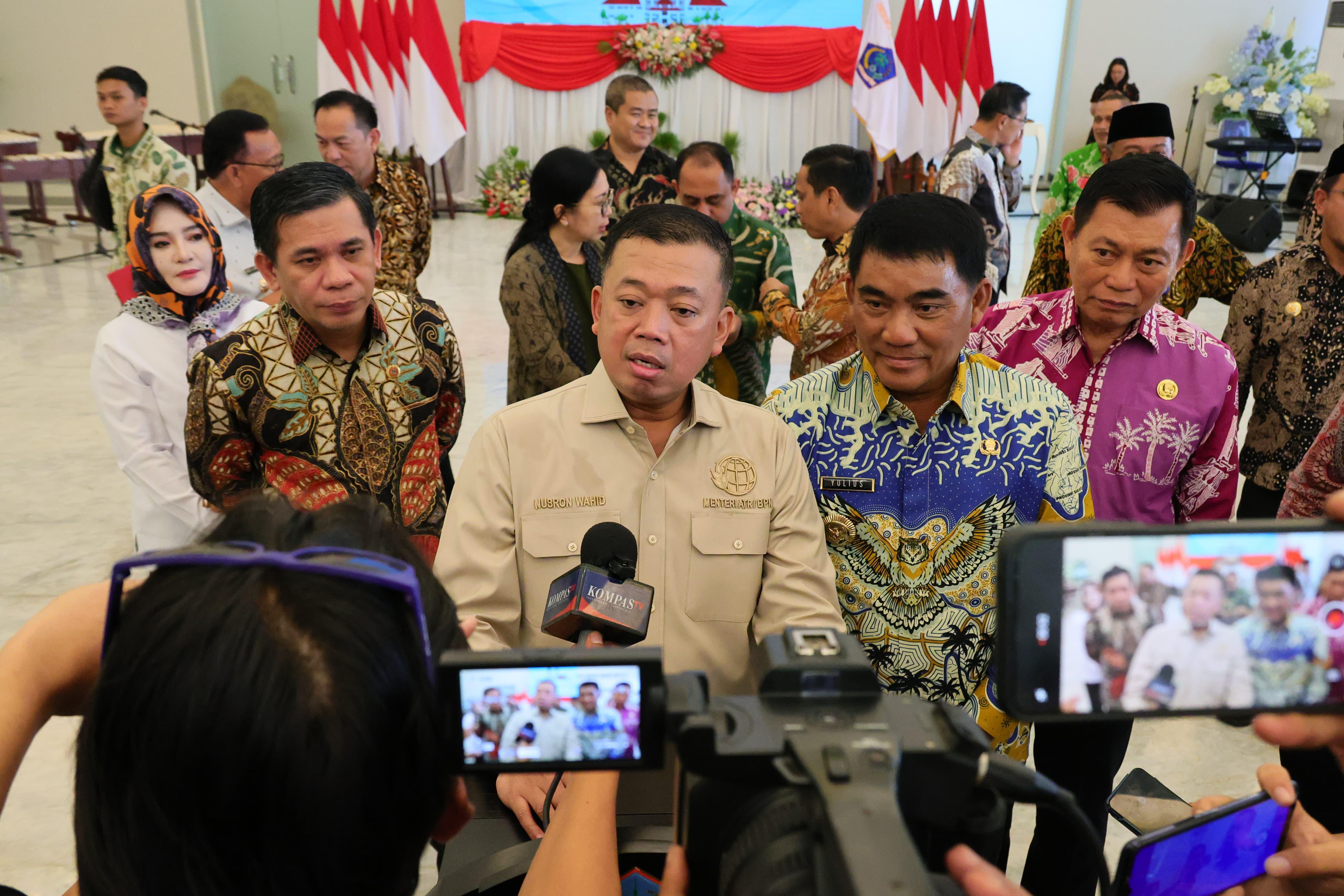 Rakor dengan Pemda, Menteri Nusron Bersama Kepala Daerah Se-Sulawesi Utara Sepakat Ekosistem Tata Ruang