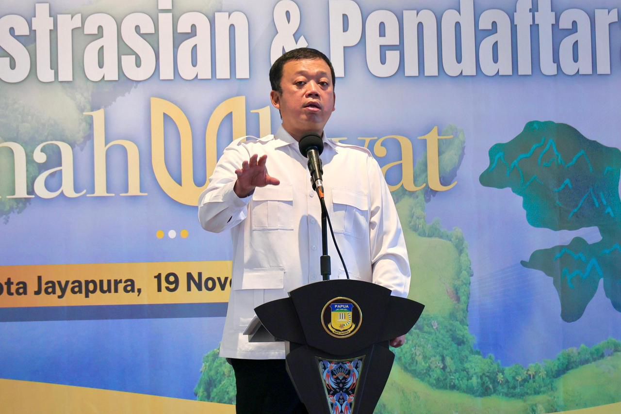 Menteri Nusron: Masyarakat Adat Papua Tidak Boleh Hanya Jadi Penonton Perkembangan Ekonomi