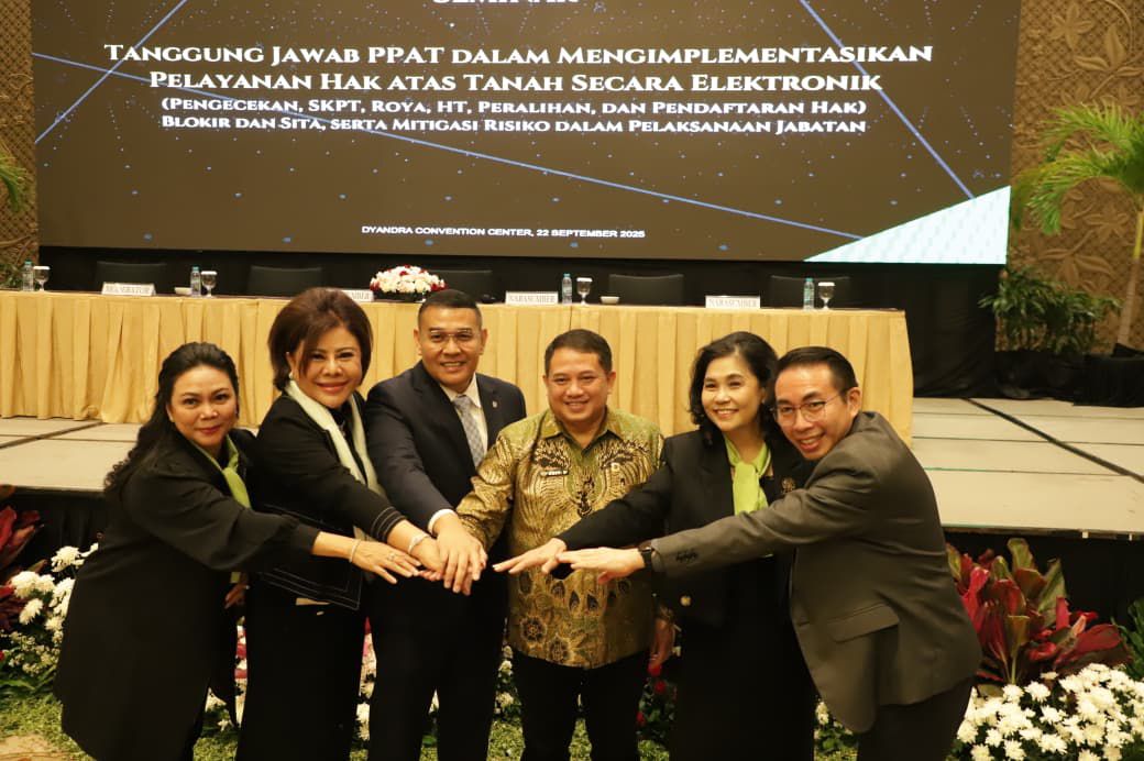 Kolaborasi dengan IPPAT jadi Kunci Tranformasi Layanan Pertanahan, Wamen Ossy Pastikan Adanya Transparansi, Akuntabilitas, dan Kepastian Hukum