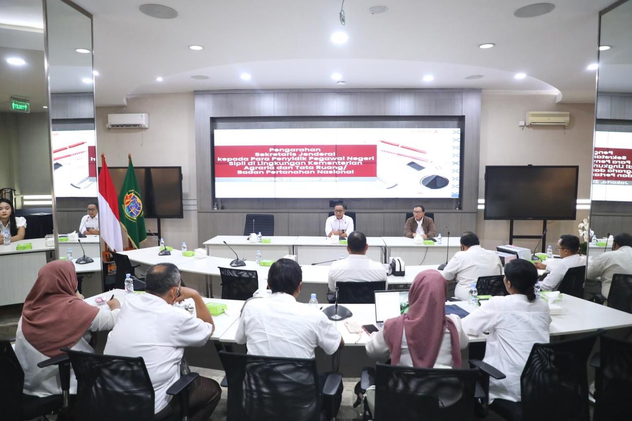 Pertemuan Perdana, Sekjen ATR/BPN Harapkan Peran Penyidik PNS dalam Penegakan Hukum Internal