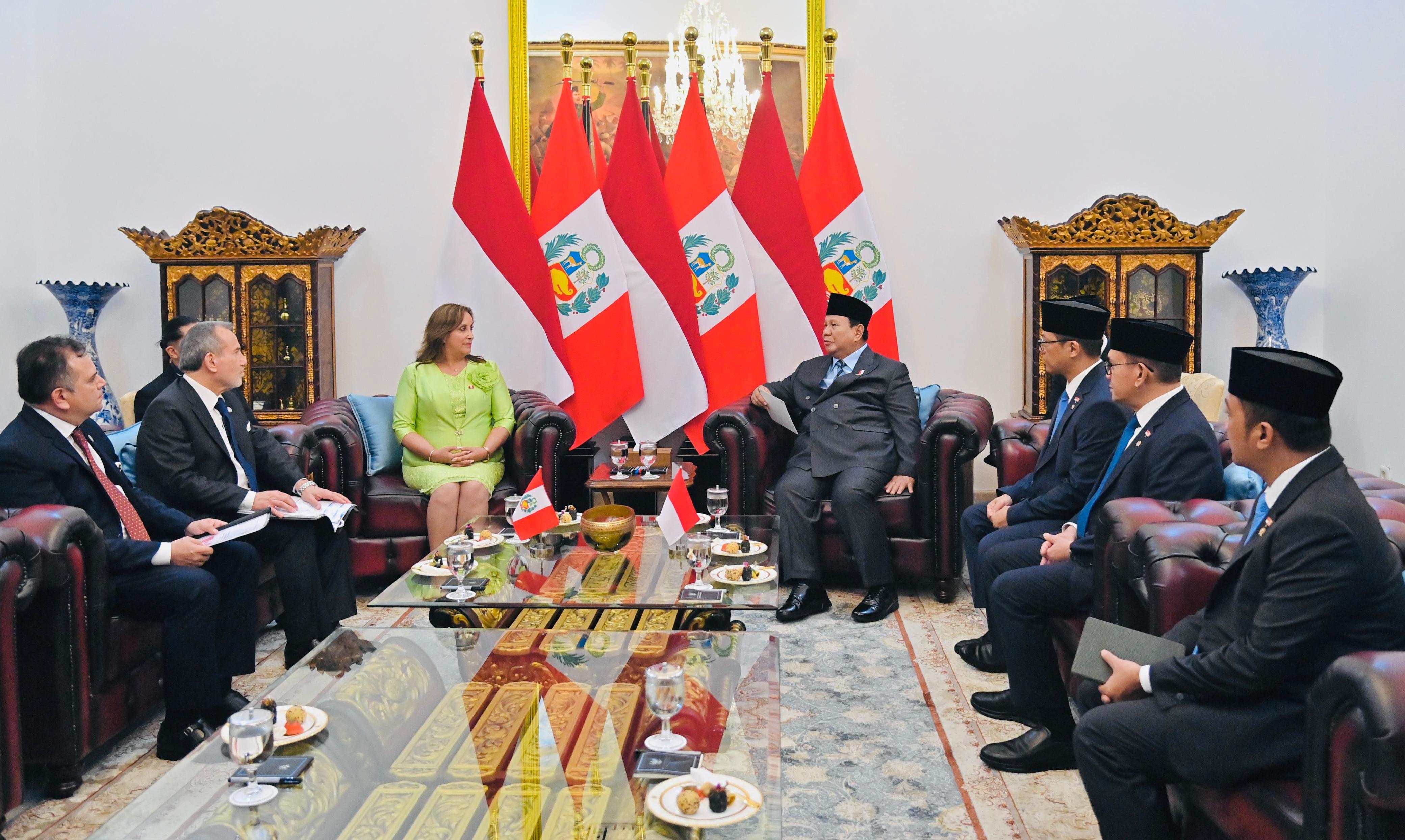 Pertemuan Presiden Prabowo dan Presiden Boluarte Tegaskan Arah Kemitraan Strategis Indonesia–Peru