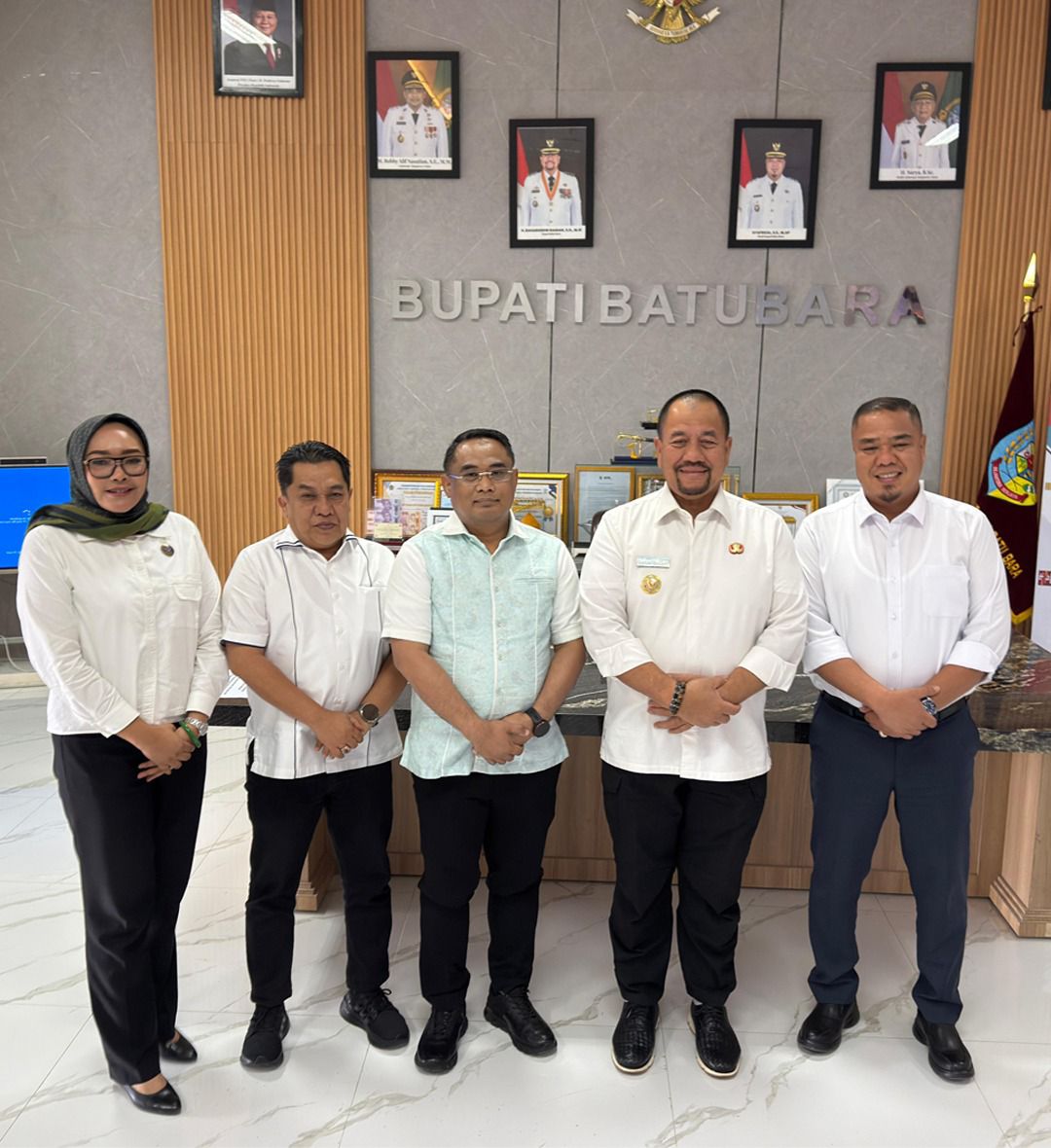 Kakanwil BPN Sumut mengunjungi Kantor Bupati Batu Bara dalam memperkuat sinergi dan upaya Pengamanan Aset Daerah