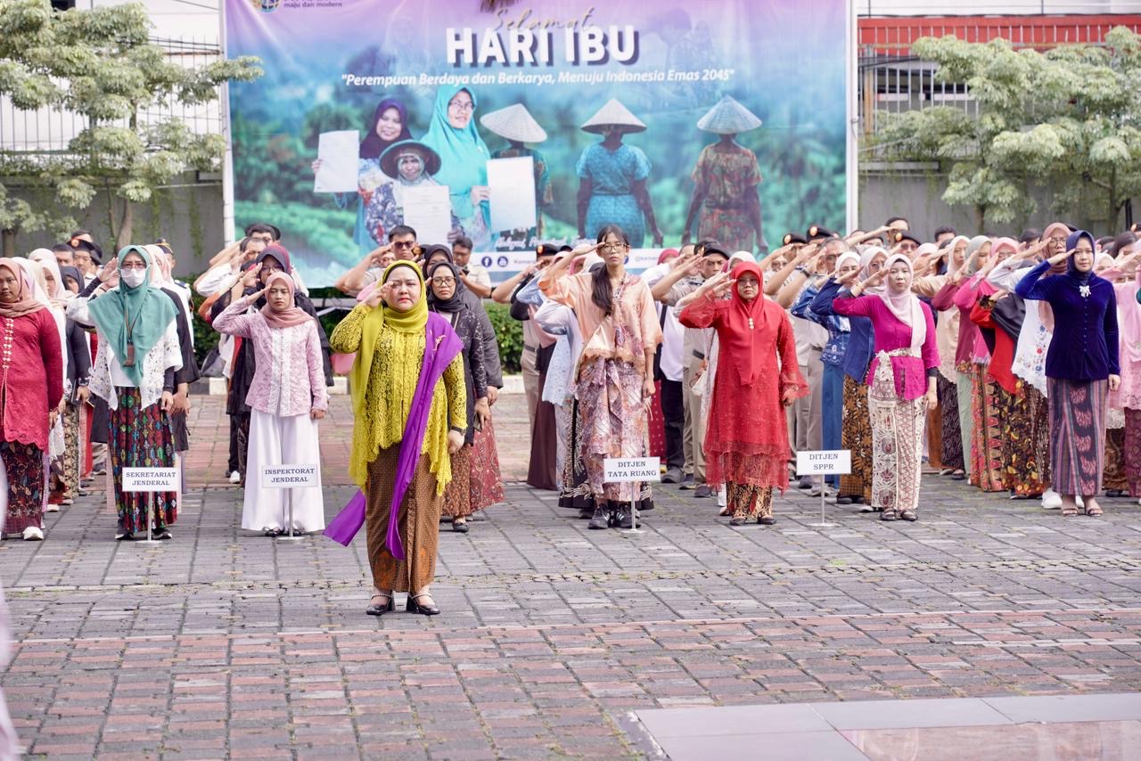 Kementerian ATR/BPN Gelar Upacara Peringatan Hari Ibu ke-97: Penghargaan Bangsa terhadap Perjuangan Perempuan