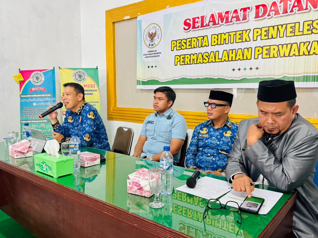 Jadi Narasumber Pada Bimbingan Teknis Penyelesaian Permasalahan Perwakafan, Kepala Kantor Pertanahan Sampaikan Proses Sertipikasi Tanah Wakaf
