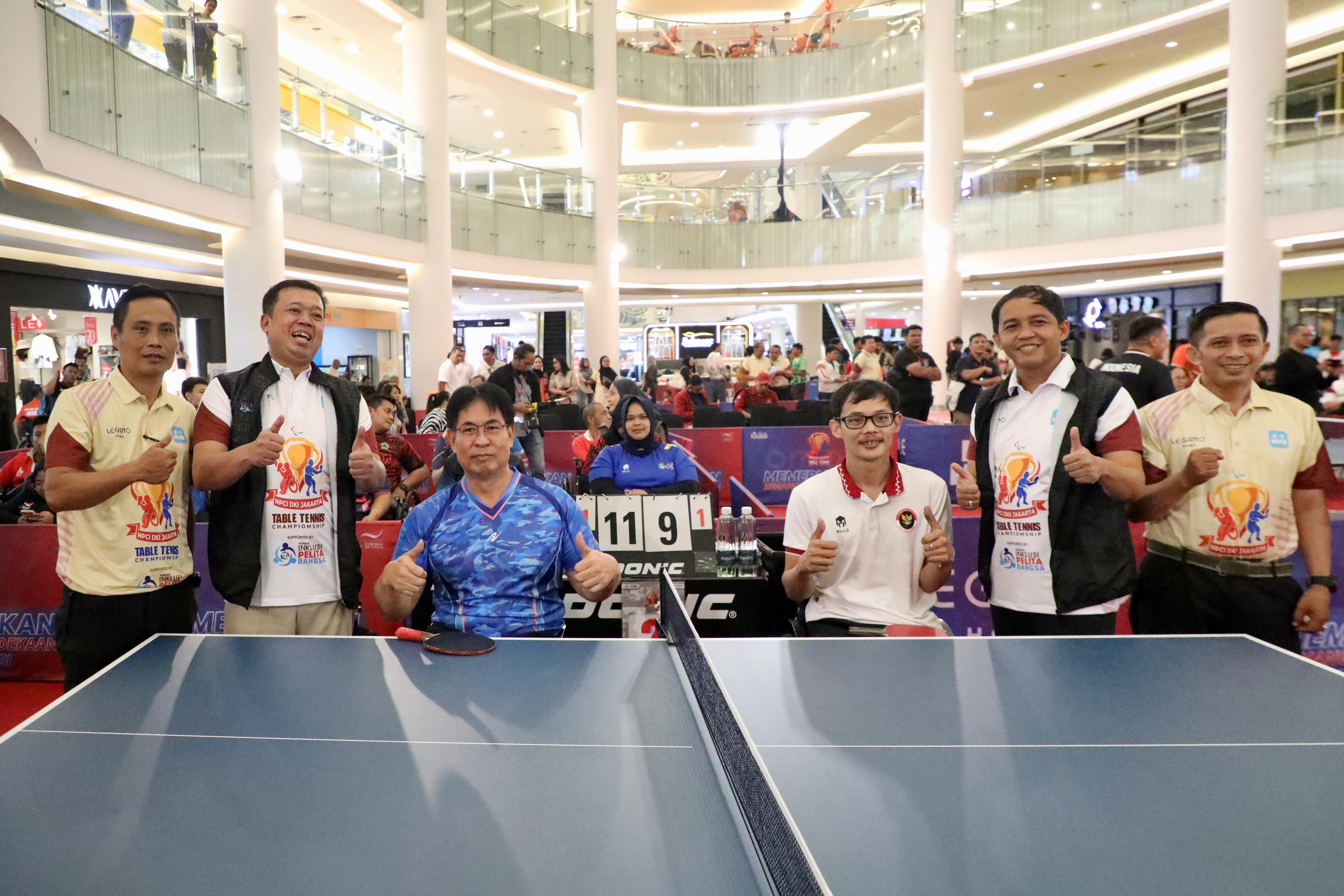 Buka Acara Table Tennis Championship, Menteri Nusron Sampaikan Semangat Kesetaraan Atlit Disabilitas